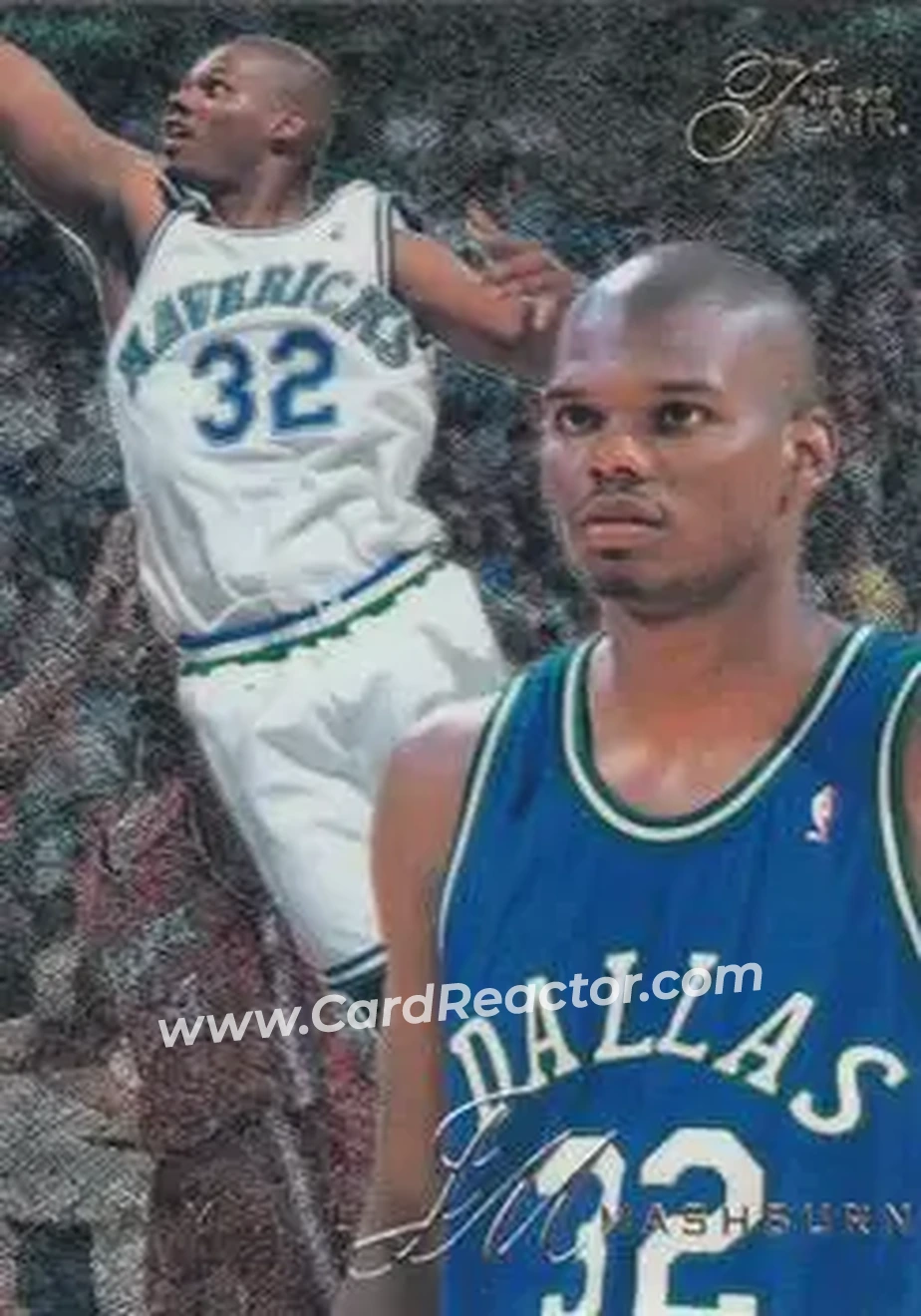 1995-96 Flair #28 - Jamal Mashburn - Dallas Mavericks - Front