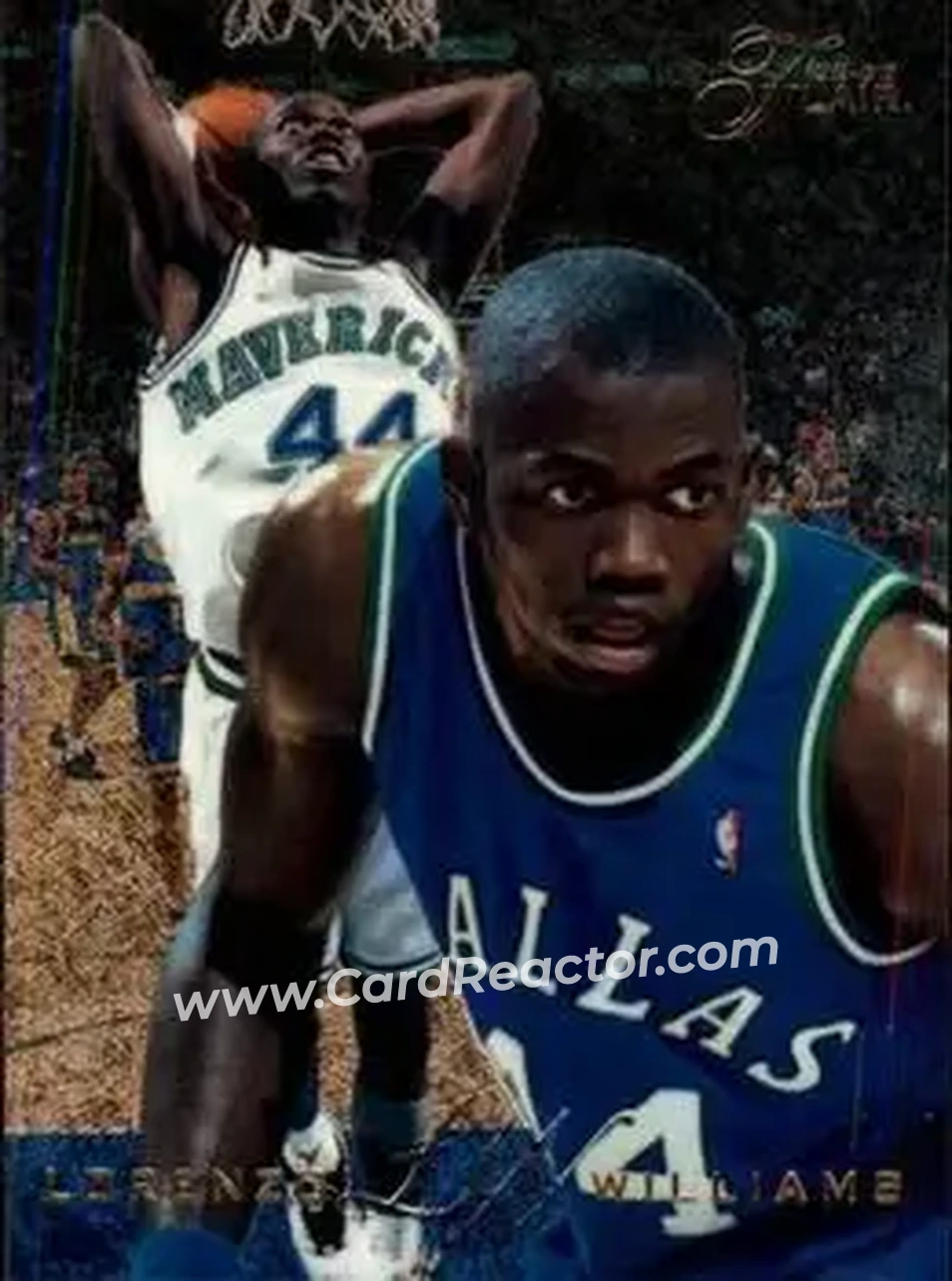 1995-96 Flair #29 - Lorenzo Williams - Dallas Mavericks - Front