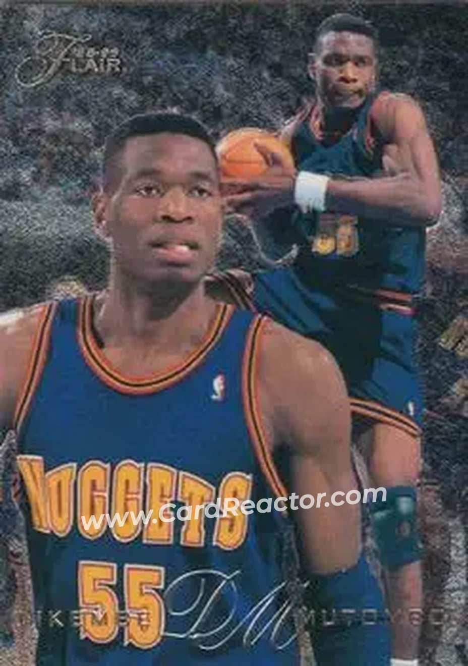 1995-96 Flair #31 - Dikembe Mutombo - Denver Nuggets - Front