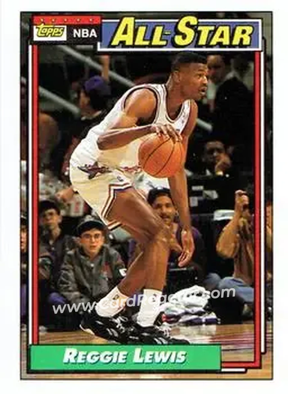 1992-93 Topps #104 - Reggie Lewis - Boston Celtics - Front