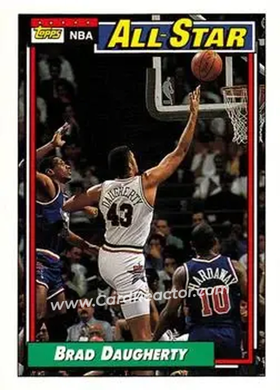 1992-93 Topps #116 - Brad Daugherty - Cleveland Cavaliers - Front