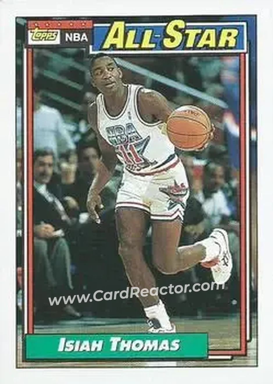 1992-93 Topps #118 - Isiah Thomas - Detroit Pistons - Front