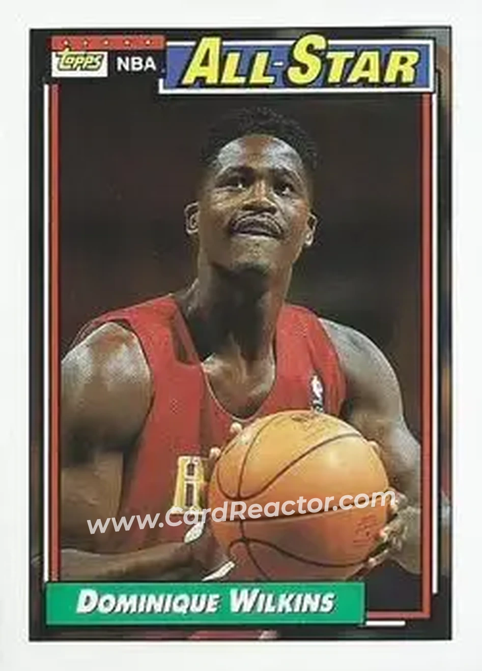1992-93 Topps #125 - Dominique Wilkins - Atlanta Hawks - Front