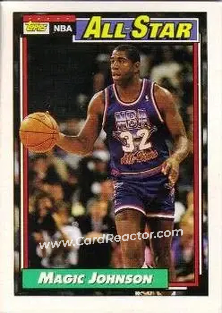 1992-93 Topps #126 - Magic Johnson - Los Angeles Lakers - Front