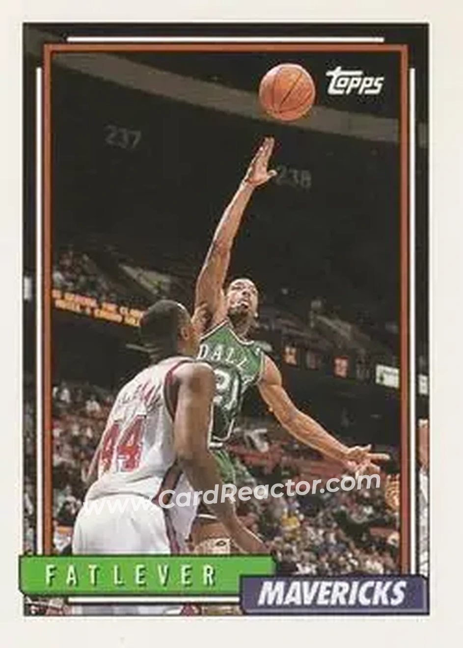 1992-93 Topps #144 - Fat Lever - Dallas Mavericks - Front