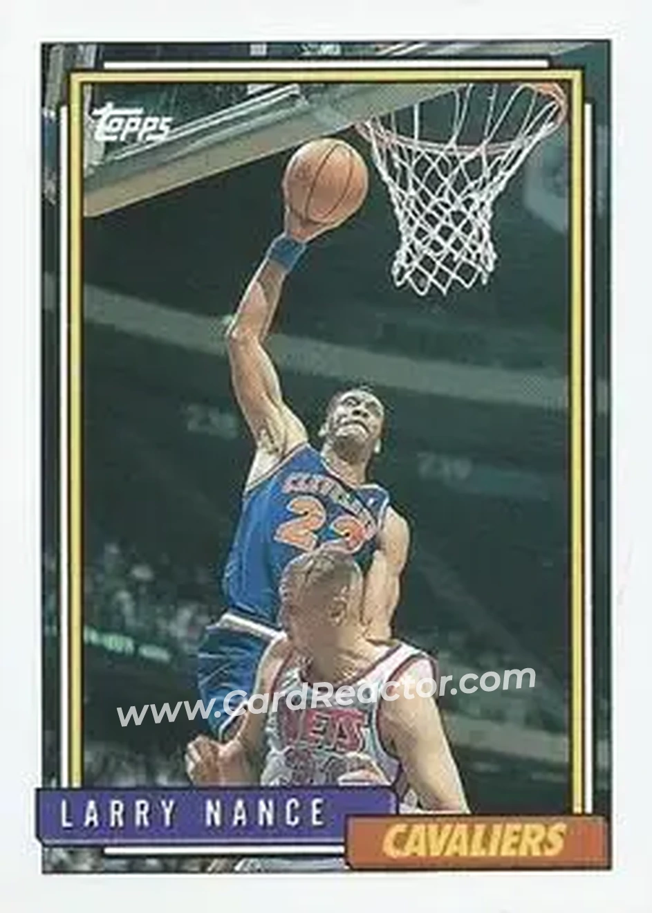 1992-93 Topps #163 - Larry Nance - Cleveland Cavaliers - Front