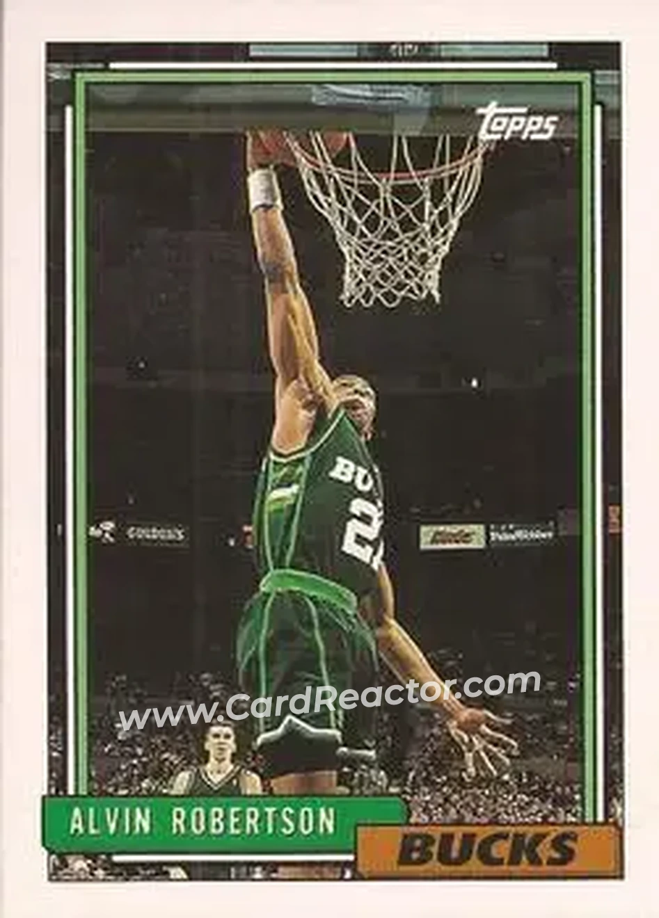 1992-93 Topps #169 - Alvin Robertson - Milwaukee Bucks - Front