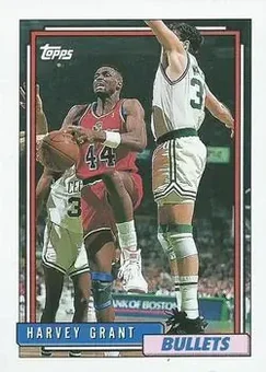 1992-93 Topps #172 - Harvey Grant - Washington Bullets
