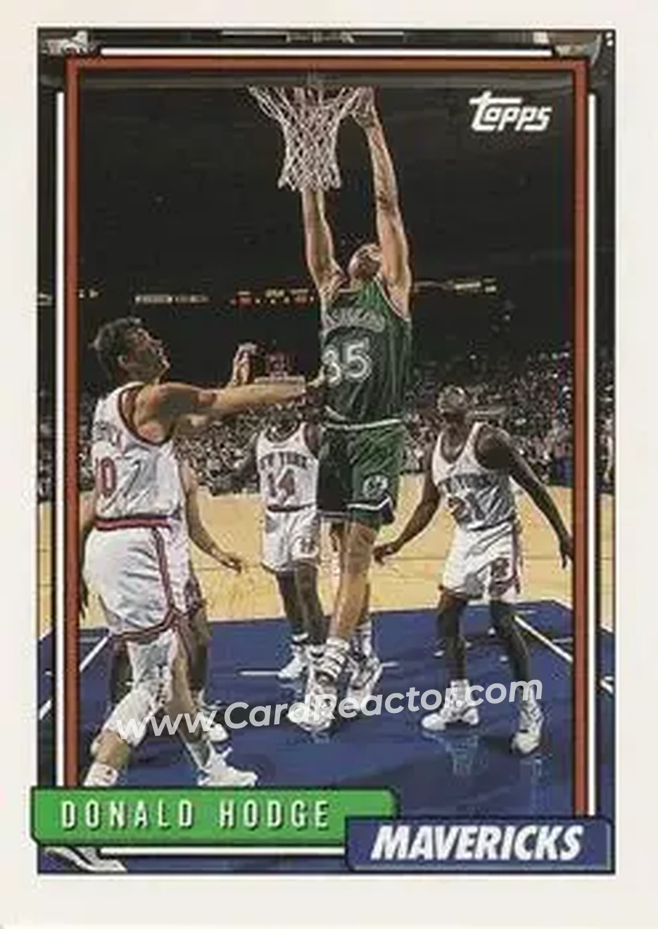 1992-93 Topps #178 - Donald Hodge - Dallas Mavericks - Front