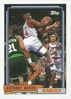 1992-93 Topps #195 - Anthony Mason - New York Knicks