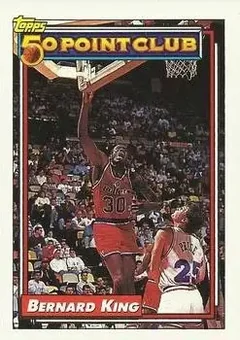1992-93 Topps #202 - Bernard King - Washington Bullets