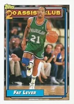 1992-93 Topps #221 - Fat Lever - Dallas Mavericks