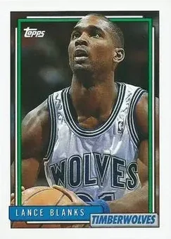 1992-93 Topps #233 - Lance Blanks - Minnesota Timberwolves
