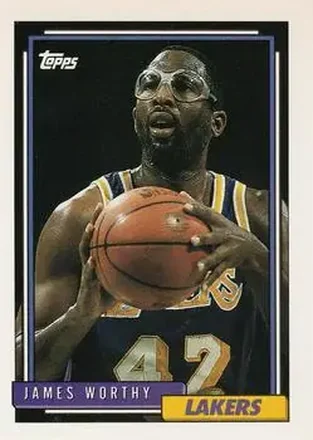 1992-93 Topps #255 - James Worthy - Los Angeles Lakers