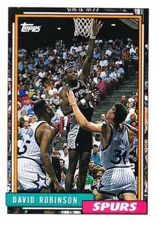 1992-93 Topps #277 - David Robinson - San Antonio Spurs