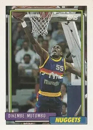 1992-93 Topps #281 - Dikembe Mutombo - Denver Nuggets