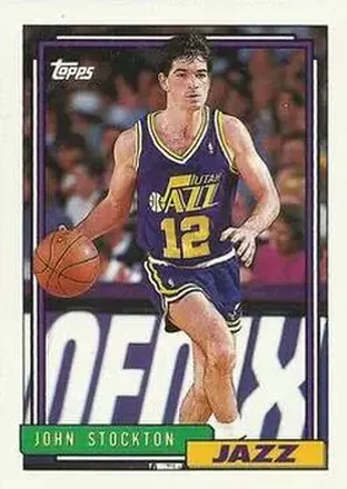 1992-93 Topps #301 - John Stockton - Utah Jazz