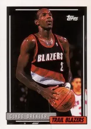 1992-93 Topps #354 - Clyde Drexler - Portland Trail Blazers