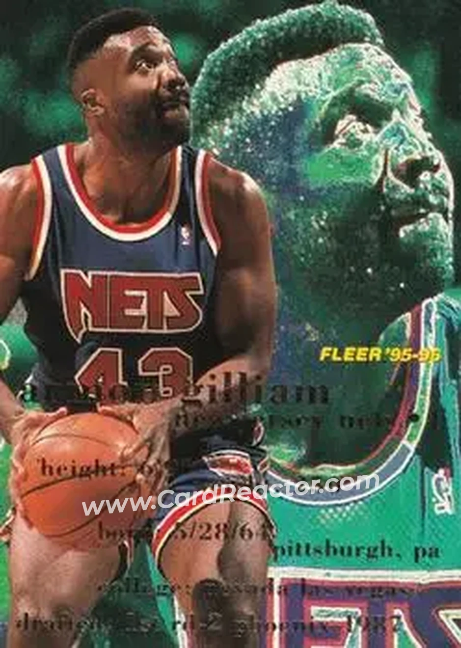 1995-96 Fleer #116 - Armon Gilliam - New Jersey Nets - Front 1995-96 Fleer #116 - Armon Gilliam - New Jersey Nets - Front