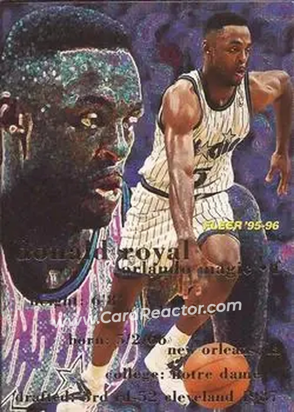 1995-96 Fleer #131 - Donald Royal - Orlando Magic - Front