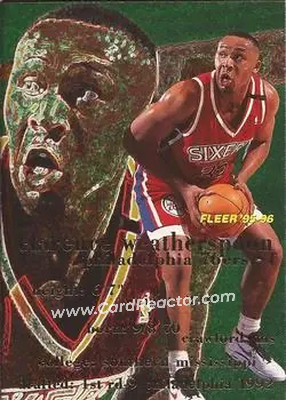 1995-96 Fleer #138 - Clarence Weatherspoon - Philadelphia 76ers - Front