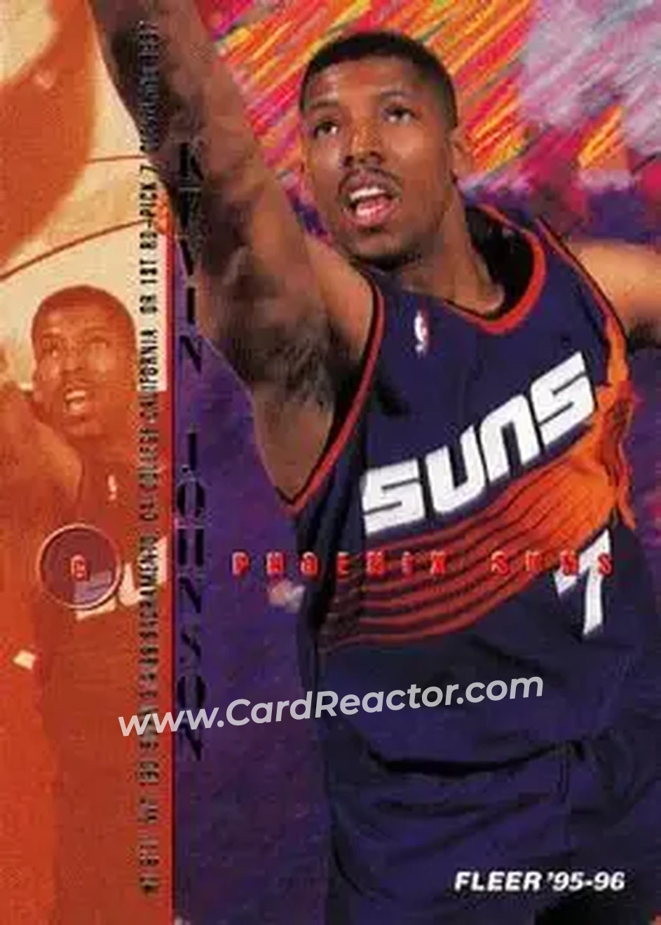 1995-96 Fleer #144 - Kevin Johnson - Phoenix Suns - Front 1995-96 Fleer #144 - Kevin Johnson - Phoenix Suns - Front