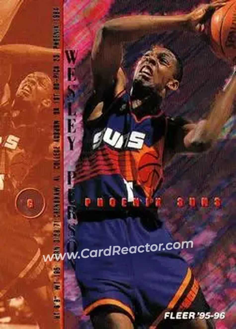 1995-96 Fleer #148 - Wesley Person - Phoenix Suns - Front