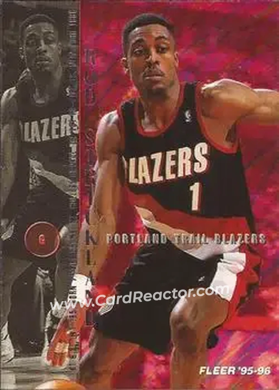 1995-96 Fleer #156 - Rod Strickland - Portland Trail Blazers - Front