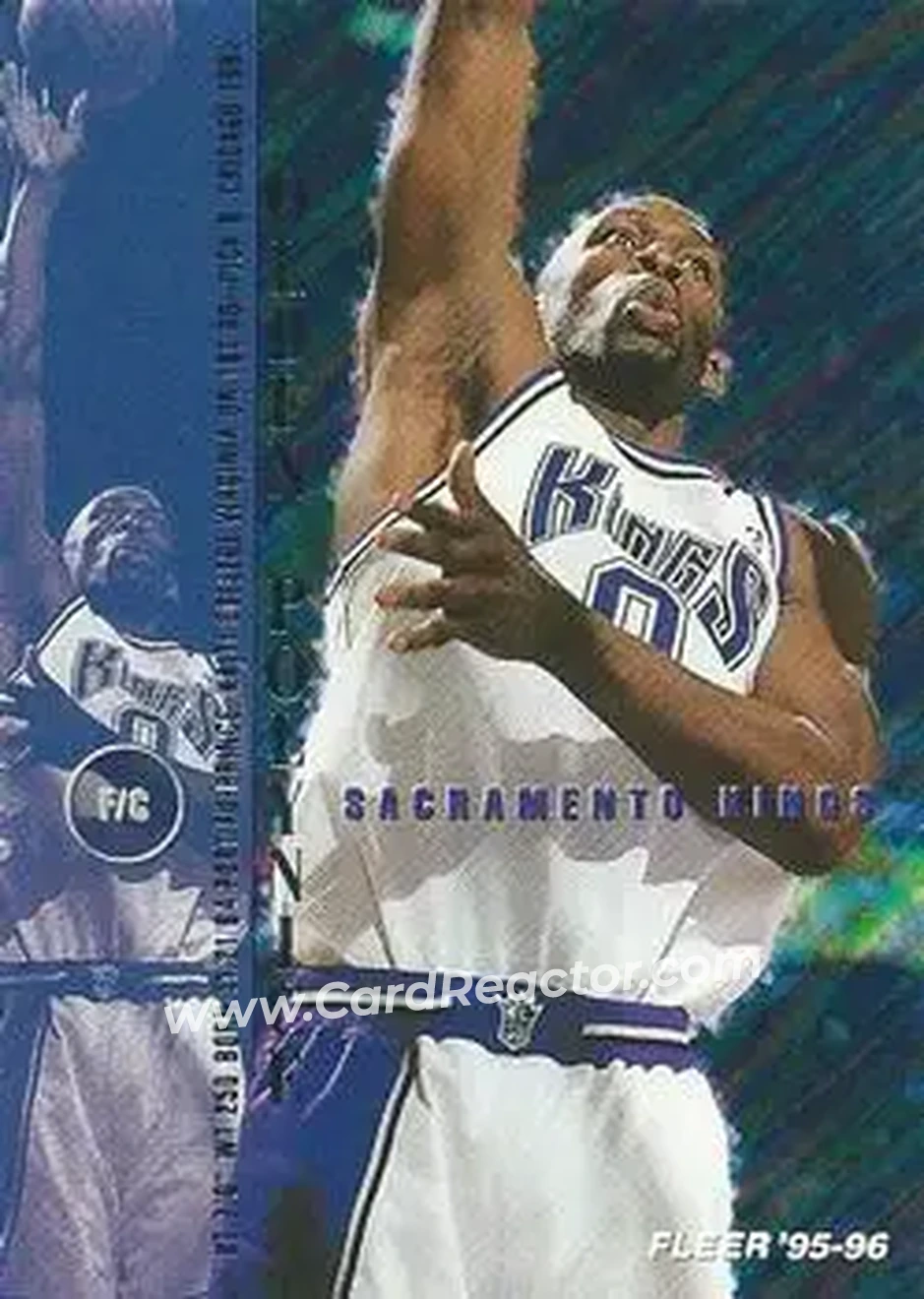 1995-96 Fleer #161 - Olden Polynice - Sacramento Kings - Front