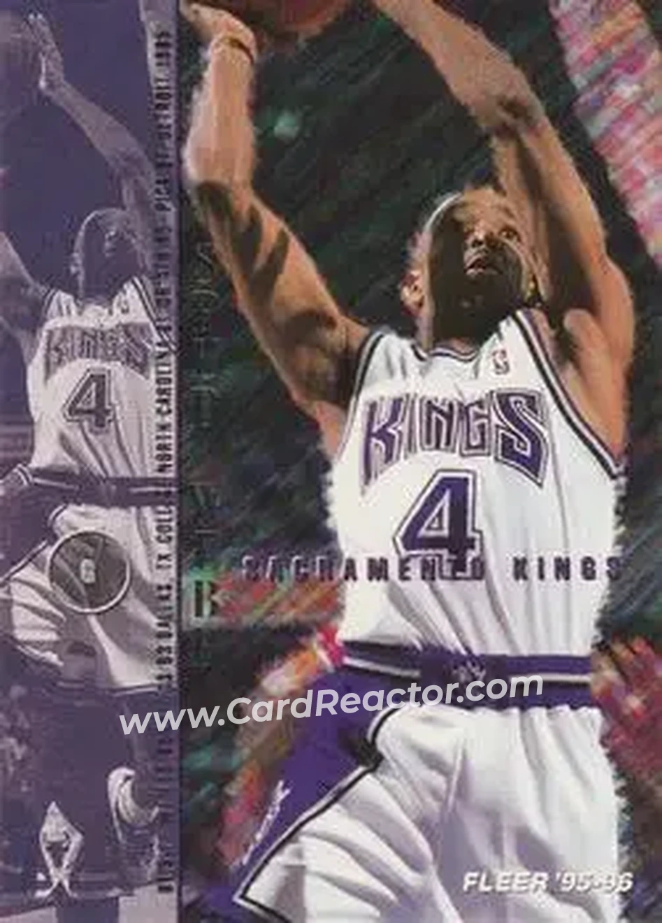 1995-96 Fleer #164 - Spud Webb - Sacramento Kings - Front