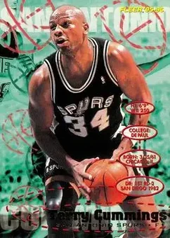 1995-96 Fleer #166 - Terry Cummings - San Antonio Spurs
