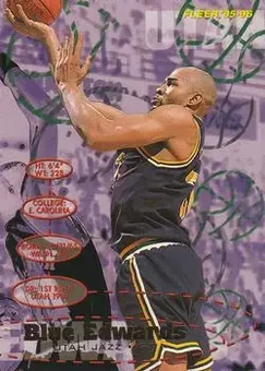 1995-96 Fleer #185 - Blue Edwards - Utah Jazz