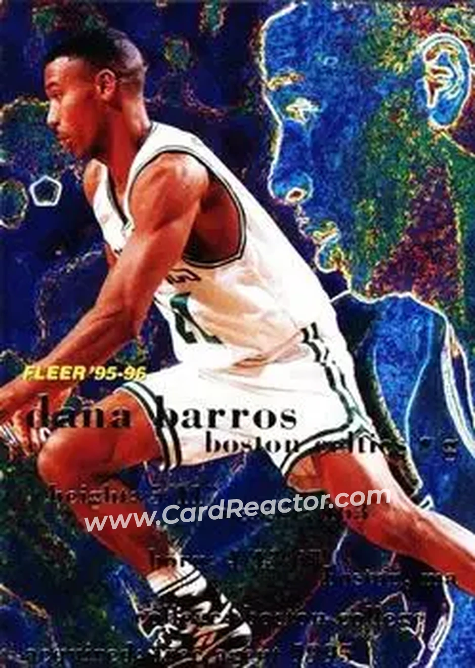 1995-96 Fleer #207 - Dana Barros - Boston Celtics - Front