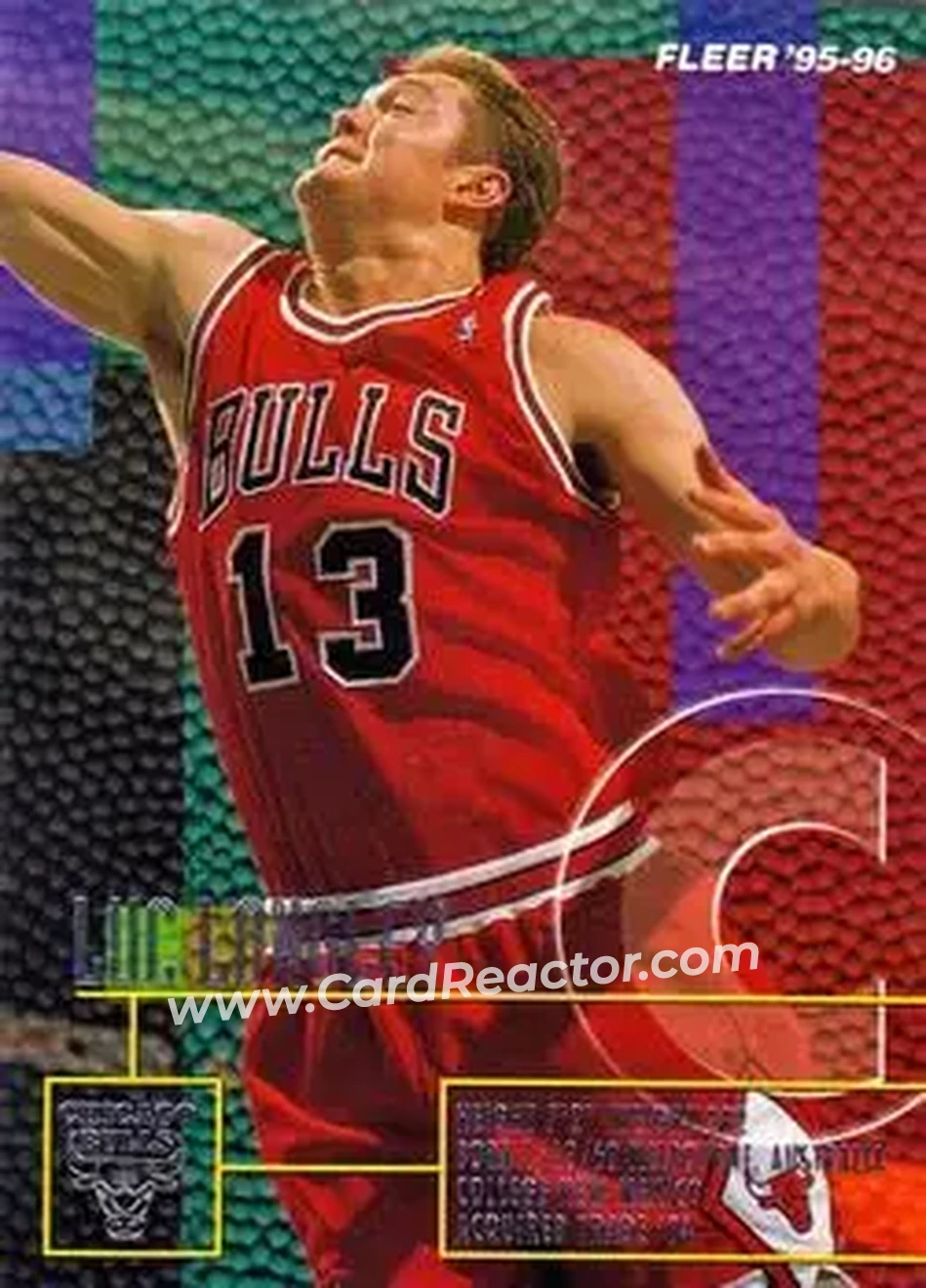 1995-96 Fleer #212 - Luc Longley - Chicago Bulls - Front 1995-96 Fleer #212 - Luc Longley - Chicago Bulls - Front