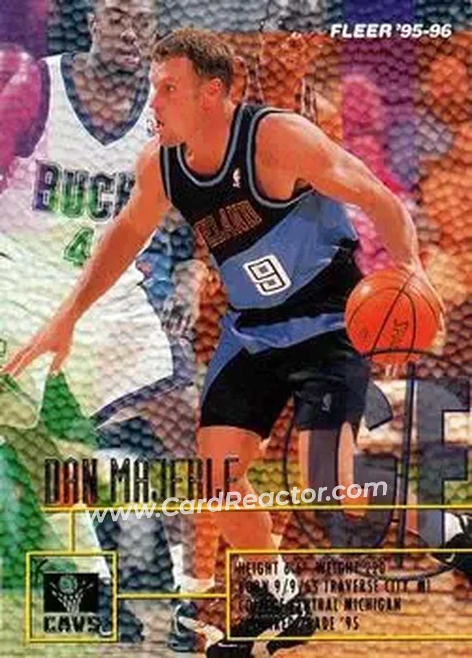 1995-96 Fleer #214 - Dan Majerle - Cleveland Cavaliers - Front