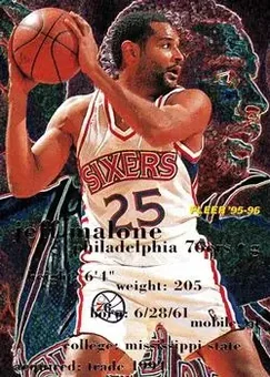 1995-96 Fleer #244 - Jeff Malone - Philadelphia 76ers