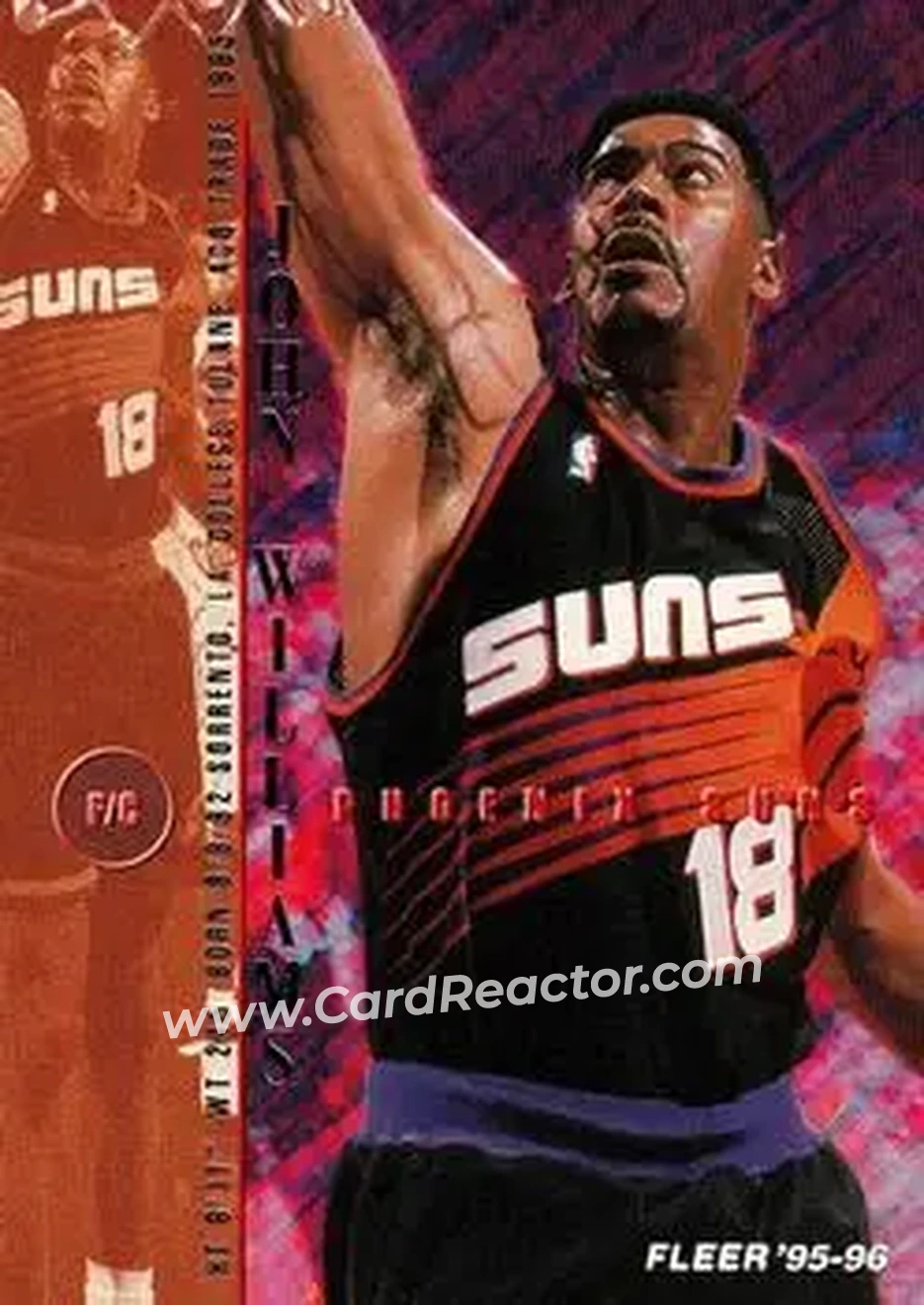 1995-96 Fleer #246 - John Williams - Phoenix Suns - Front