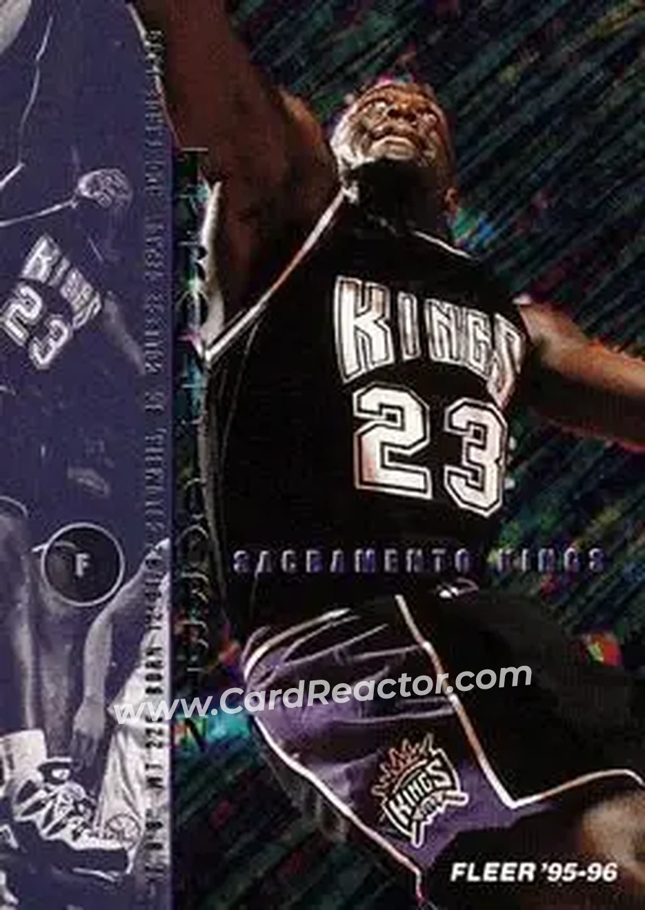 1995-96 Fleer #249 - Tyrone Corbin - Sacramento Kings - Front
