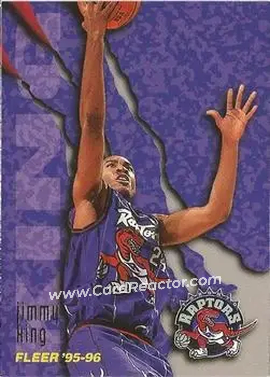 1995-96 Fleer #261 - Jimmy King - Toronto Raptors - Front 1995-96 Fleer #261 - Jimmy King - Toronto Raptors - Front