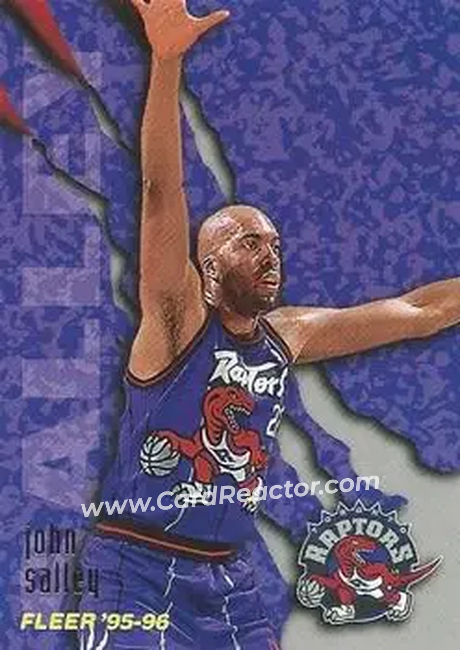 1995-96 Fleer #267 - John Salley - Toronto Raptors - Front