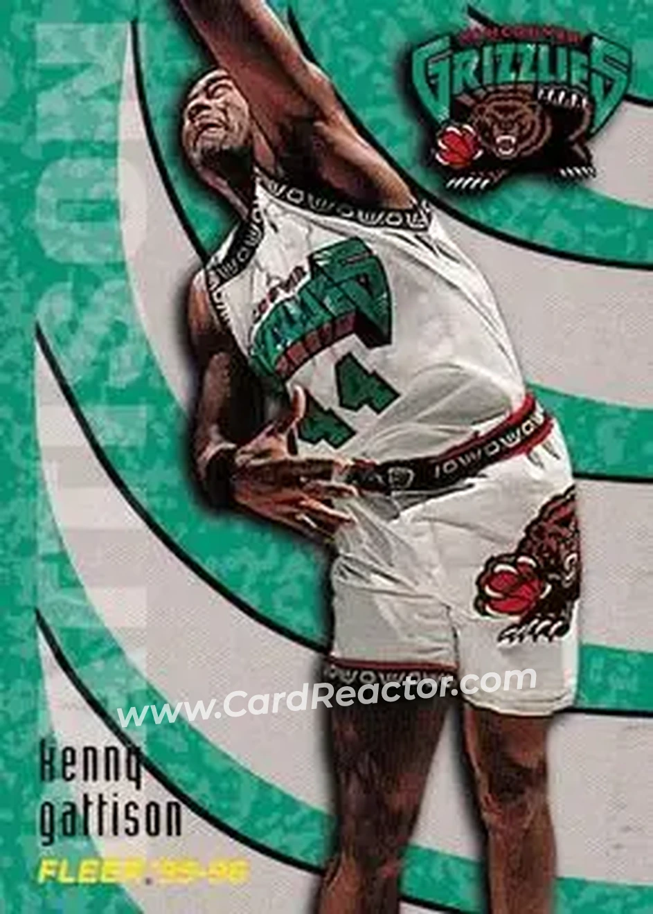 1995-96 Fleer #274 - Kenny Gattison - Vancouver Grizzlies - Front