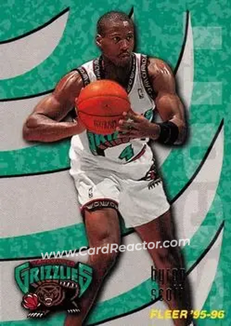 1995-96 Fleer #279 - Byron Scott - Vancouver Grizzlies - Front