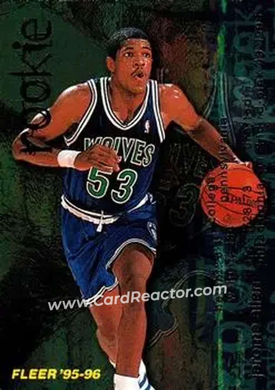 1995-96 Fleer #281 - Jerome Allen - Minnesota Timberwolves - Front
