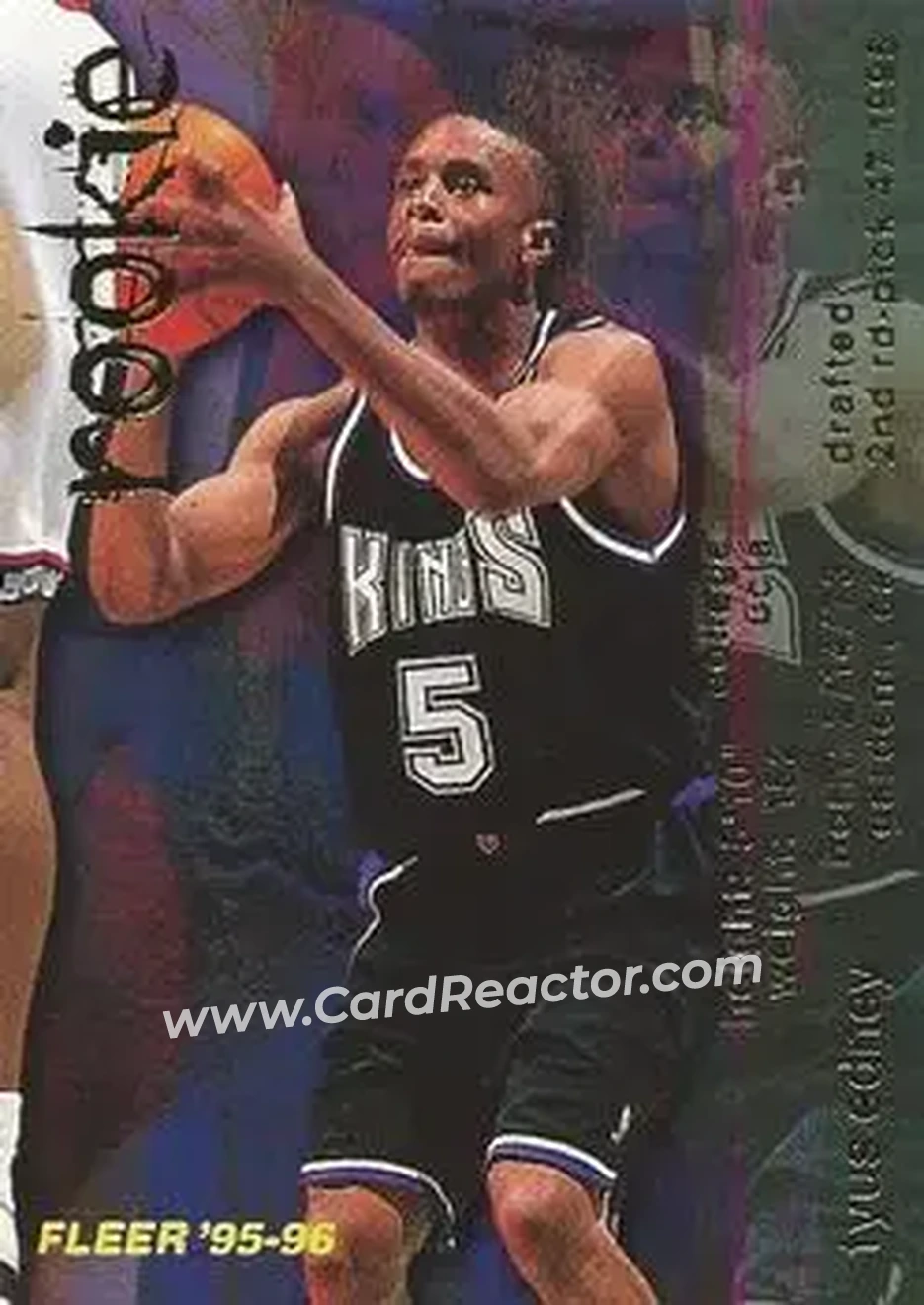 1995-96 Fleer #290 - Tyus Edney - Sacramento Kings - Front