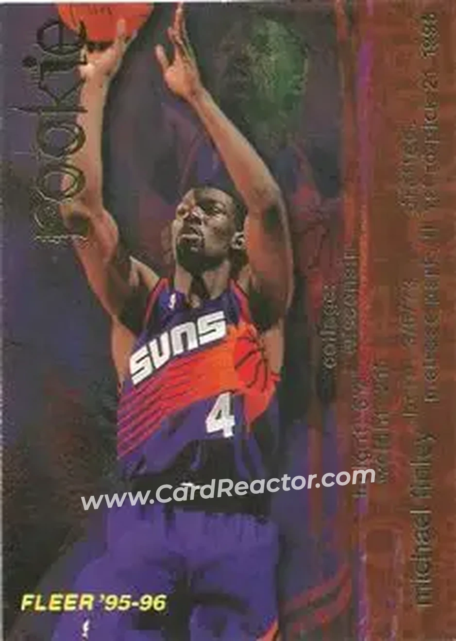 1995-96 Fleer #291 - Michael Finley - Phoenix Suns - Front