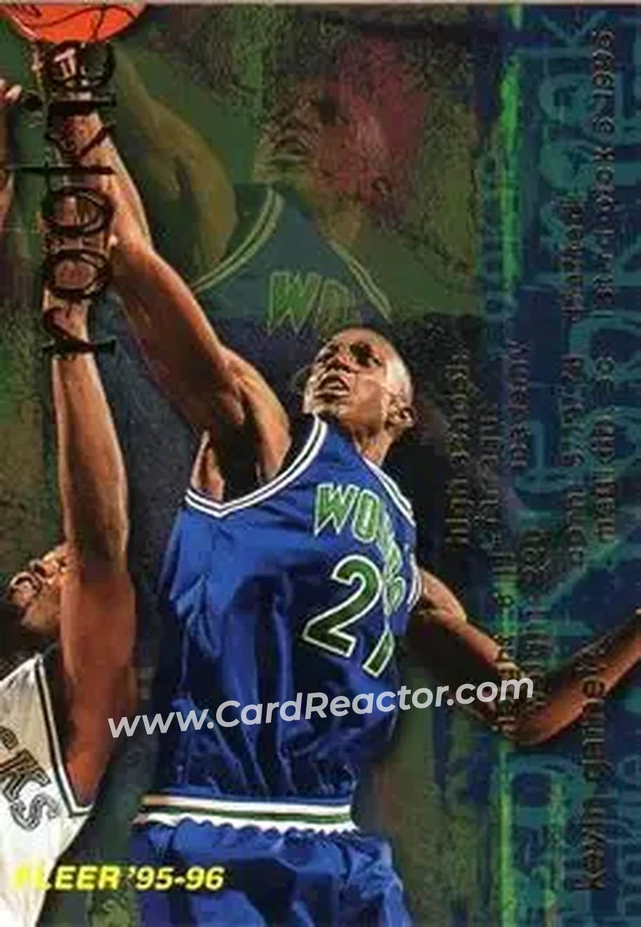 1995-96 Fleer #293 - Kevin Garnett - Minnesota Timberwolves - Front