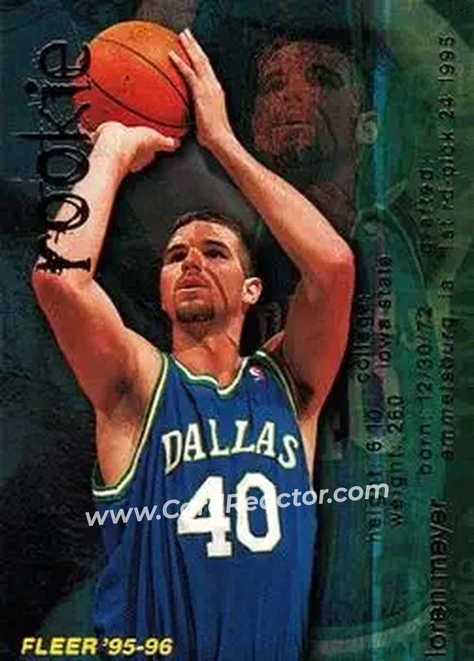 1995-96 Fleer #299 - Loren Meyer - Dallas Mavericks - Front