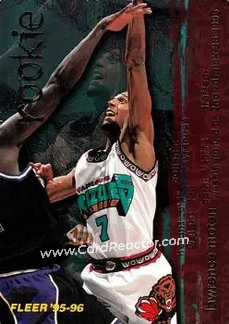 1995-96 Fleer #300 - Lawrence Moten - Vancouver Grizzlies - Front