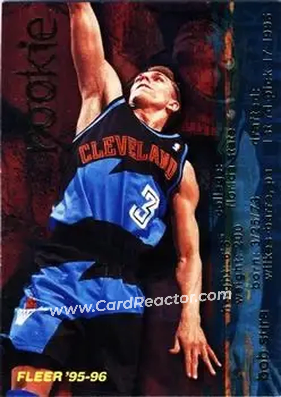 1995-96 Fleer #312 - Bob Sura - Cleveland Cavaliers - Front