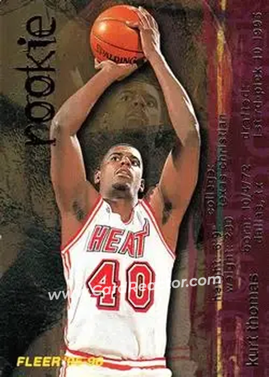 1995-96 Fleer #313 - Kurt Thomas - Miami Heat - Front